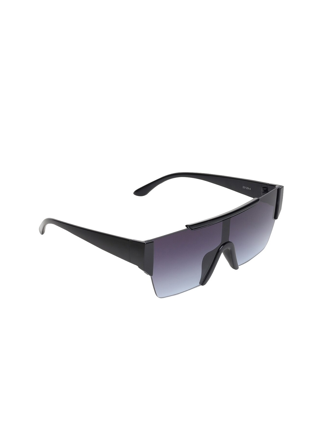 

GARTH Unisex Grey Lens & Black Oversized Sunglasses with UV Protected Lens