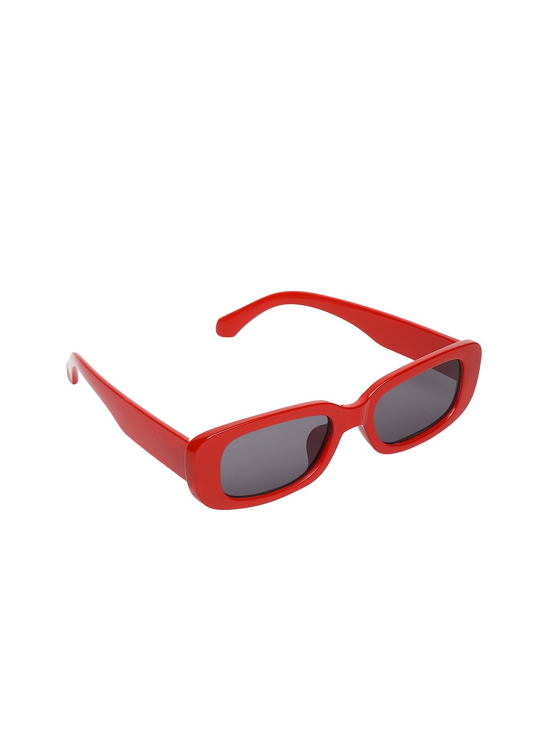 

GARTH Unisex Black Lens & Red Rectangle Sunglasses with UV Protected Lens