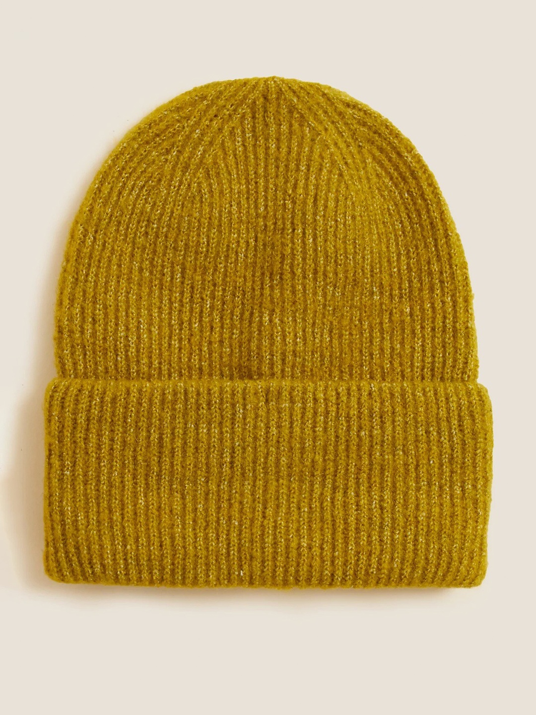 

Marks & Spencer Women Yellow Self Design Beanie
