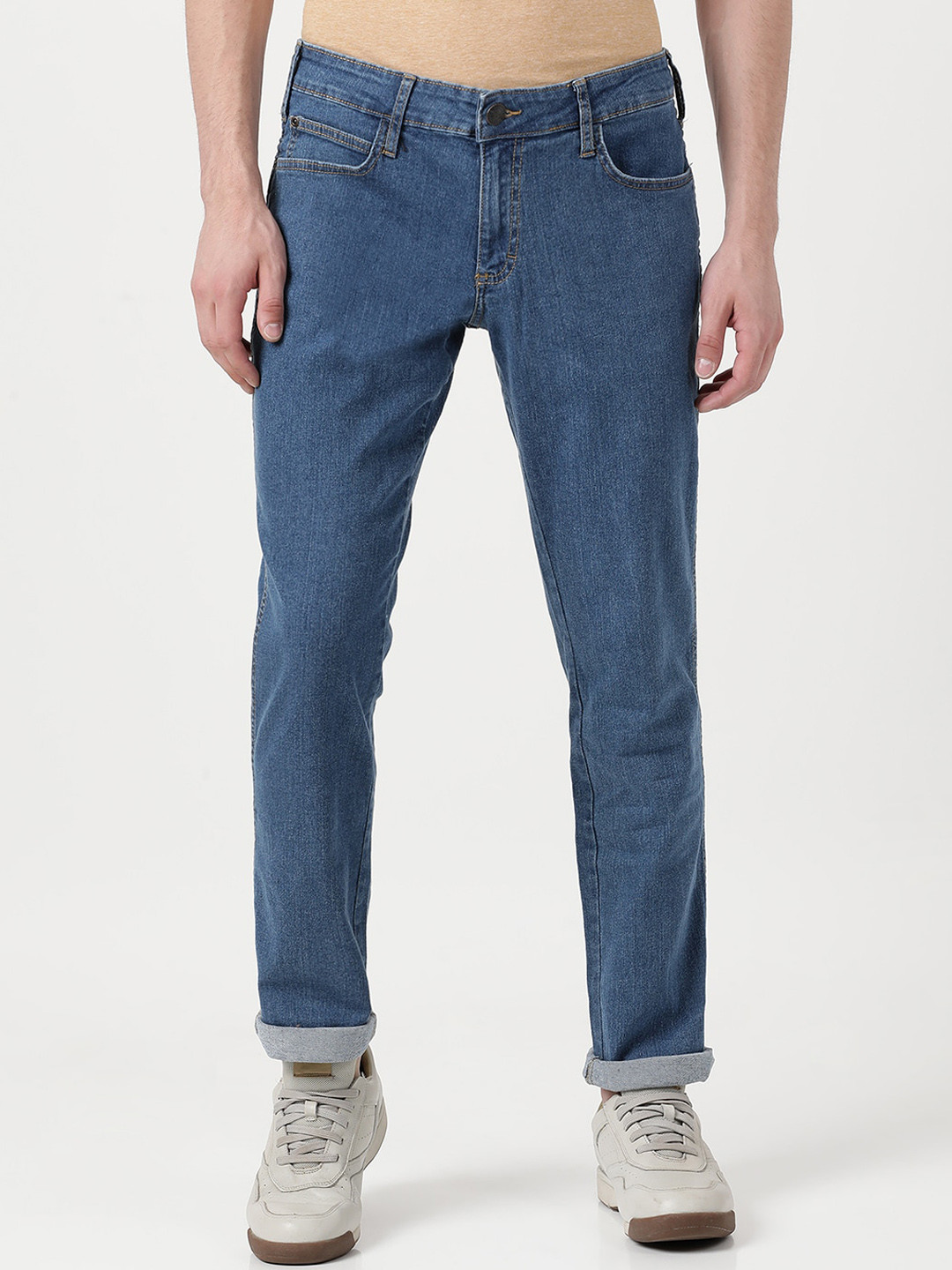

Wrangler Men Blue Skanders Slim Fit Low-Rise Stretchable Jeans