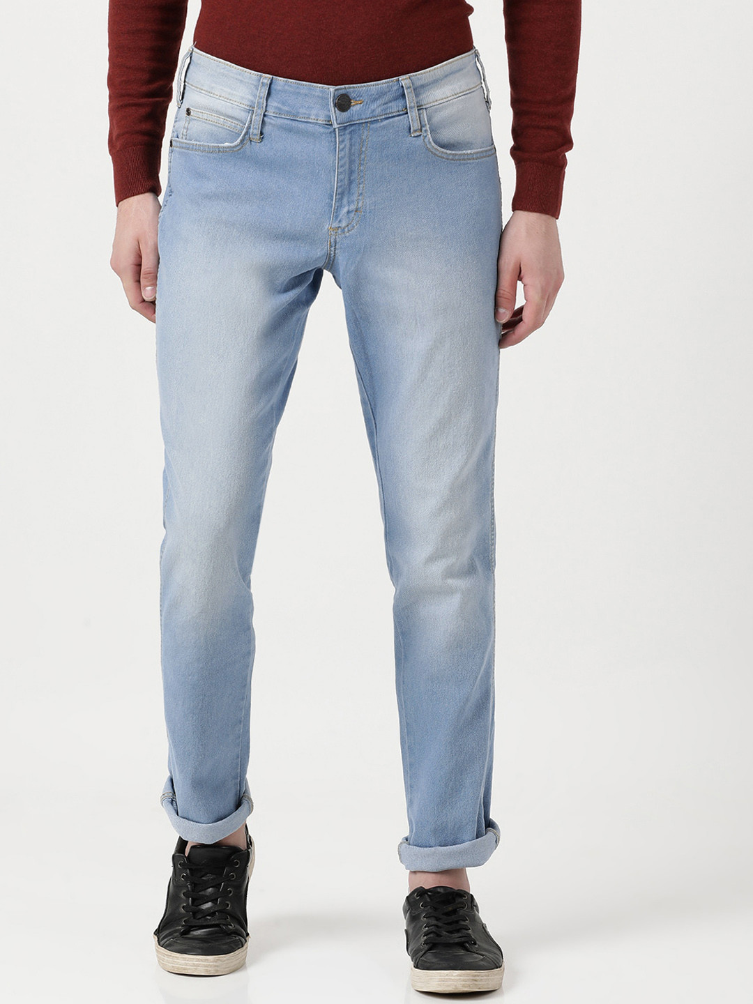 

Wrangler Men Blue Skanders Slim Fit Heavy Fade Stretchable Jeans