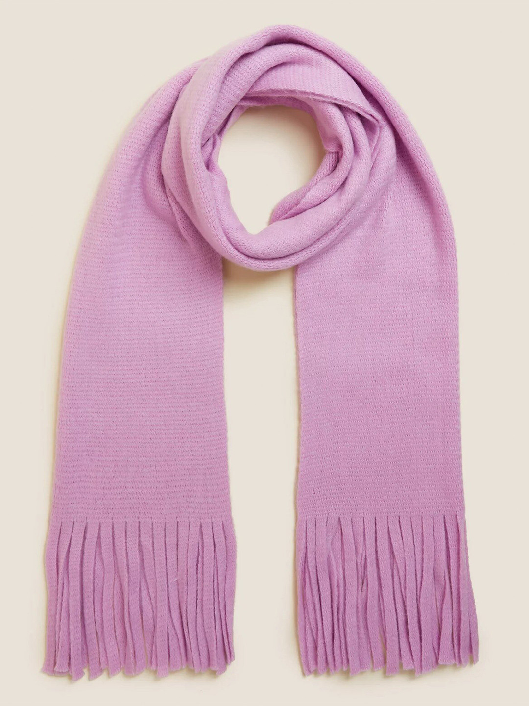 

Marks & Spencer Women Lavender Tassel Scarf