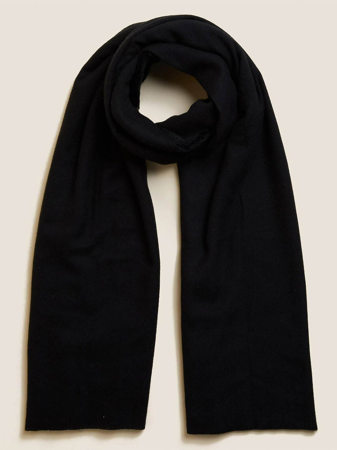 

Marks & Spencer Women Black Blanket Scarf