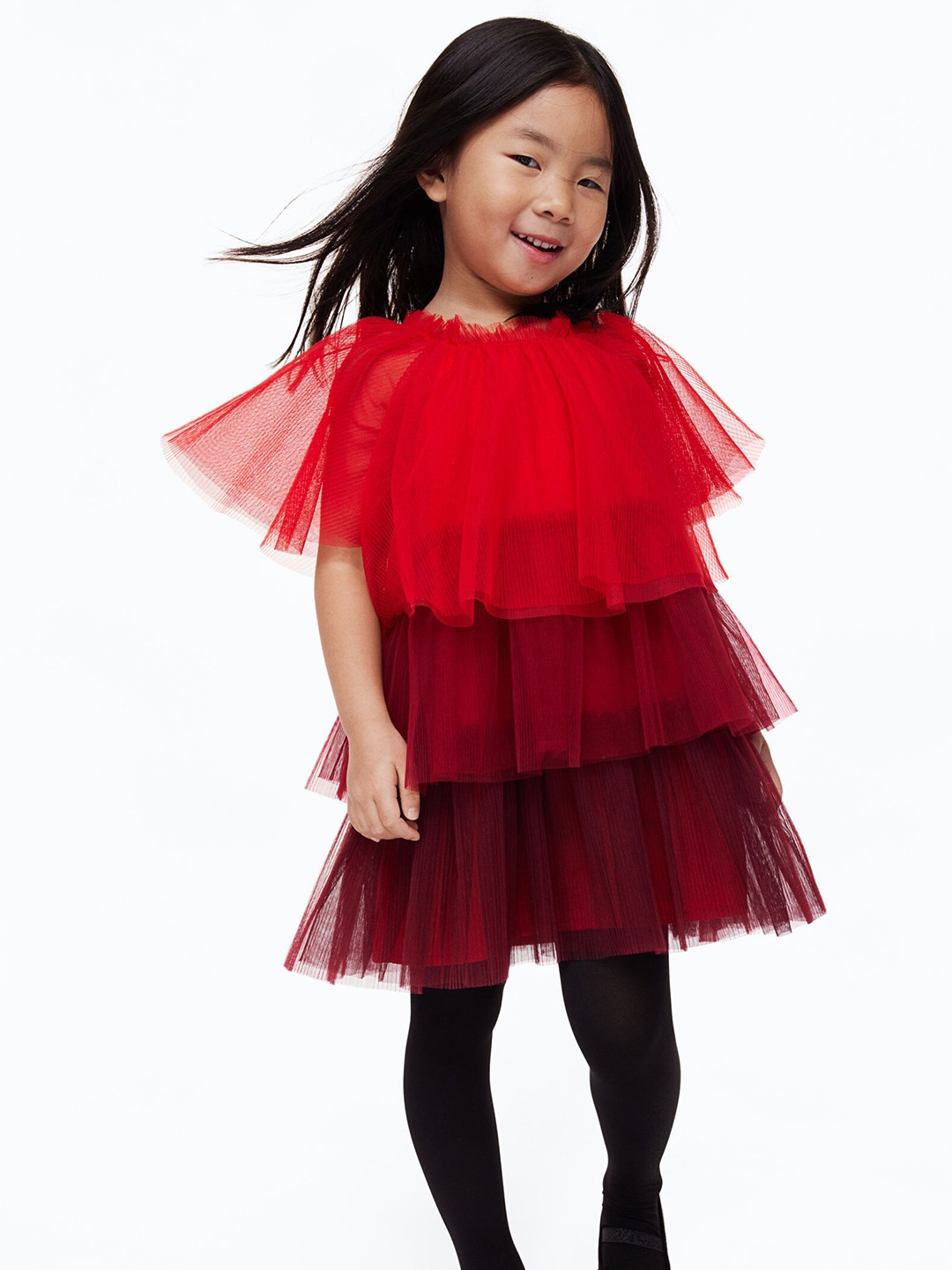 

H&M Girls Red Voluminous Tulle Dress