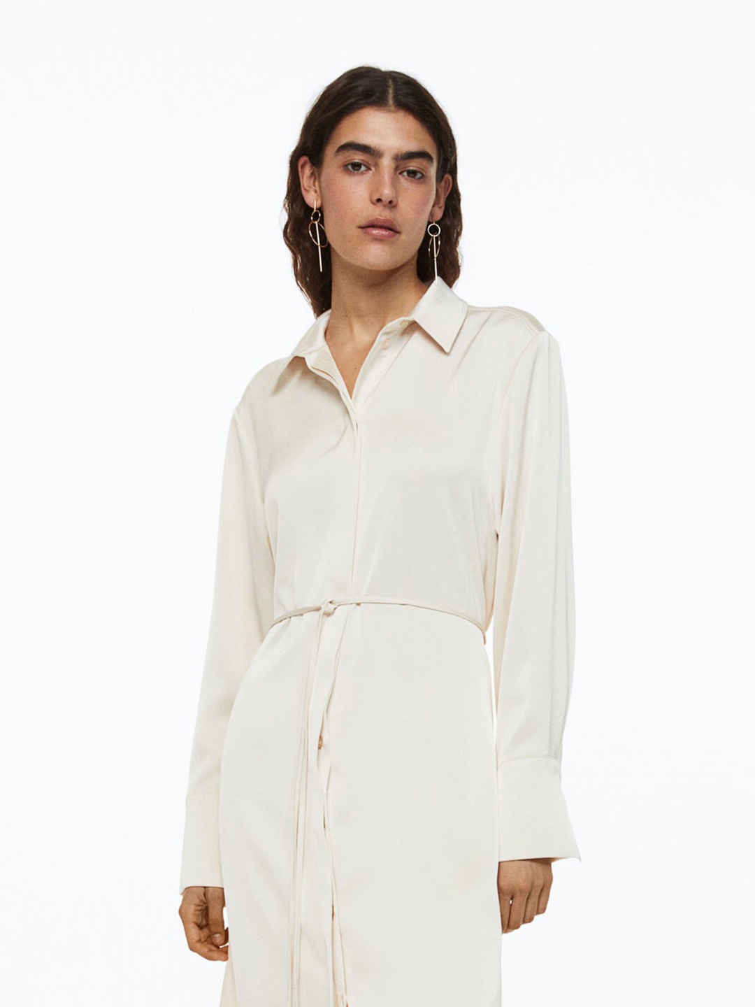 

H&M Women White Shirt Dress
