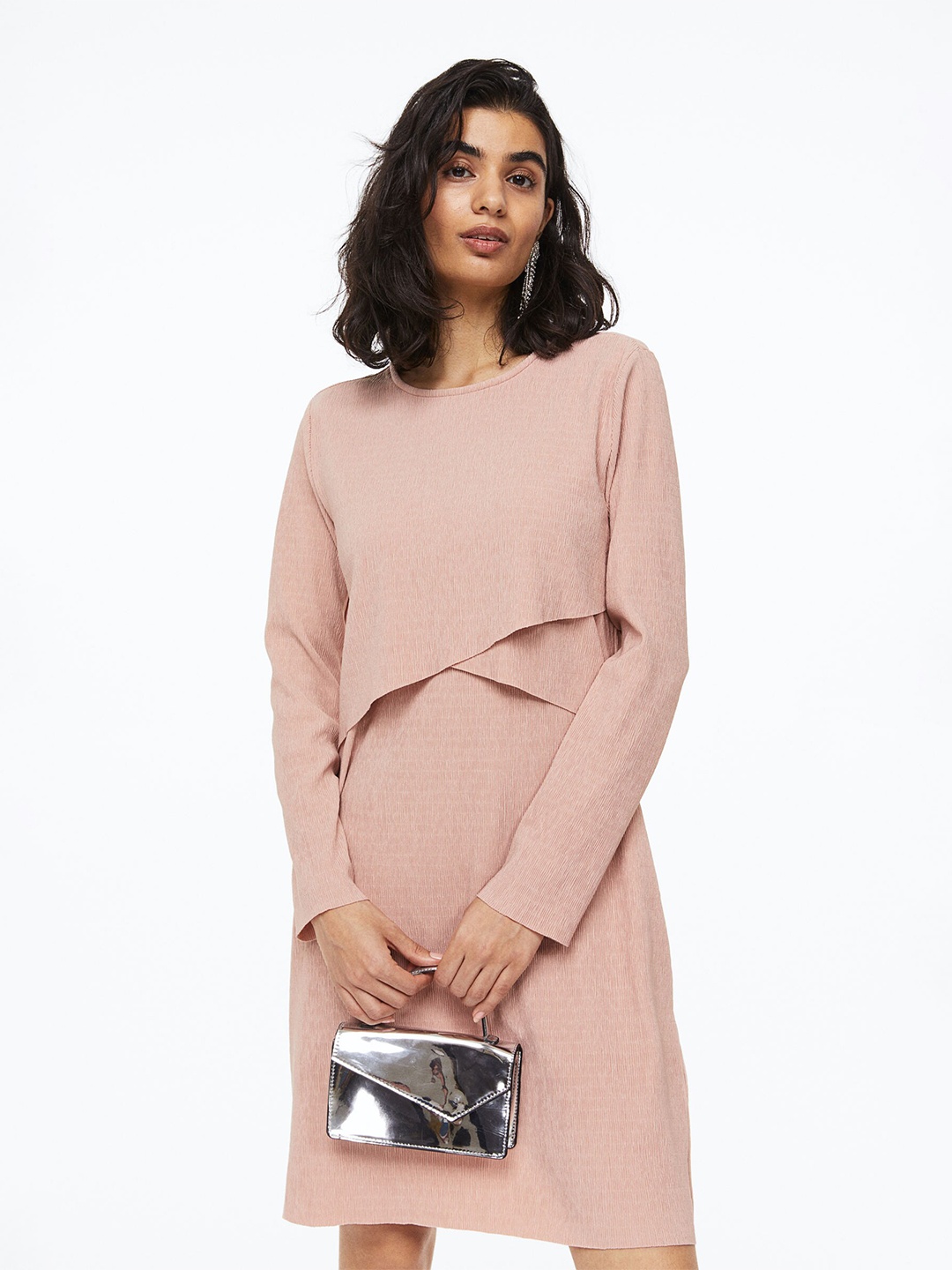 

H&M MAMA Pink Jersey Nursing Dress