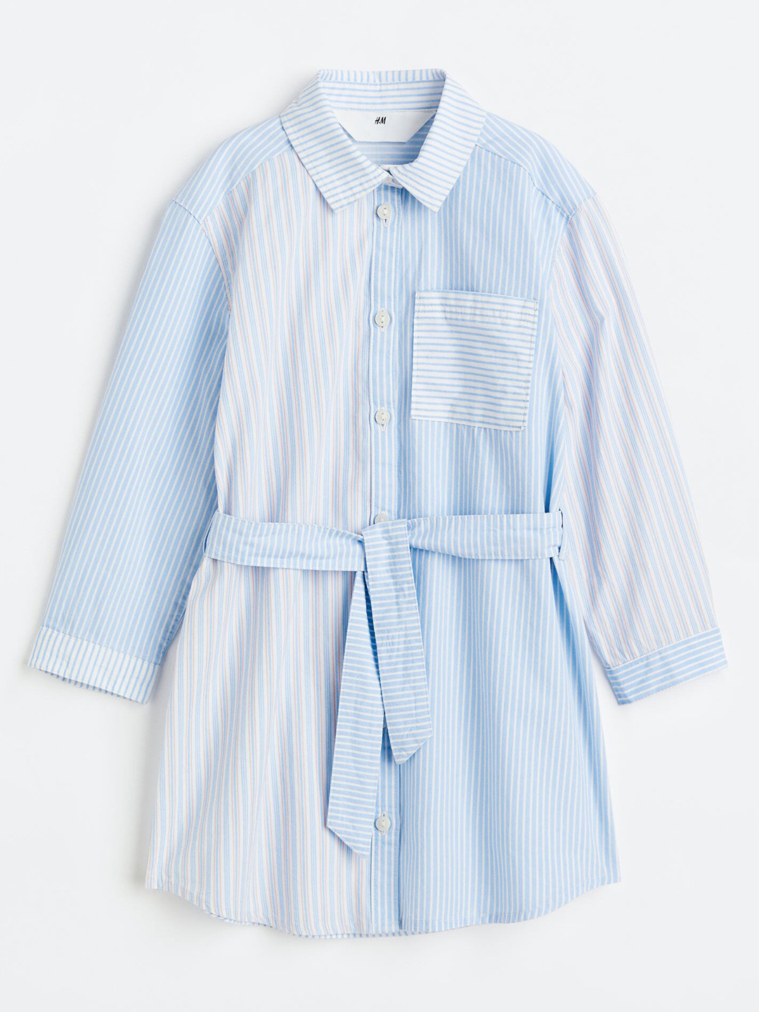 

H&M Girls Blue & White Shirt Dress