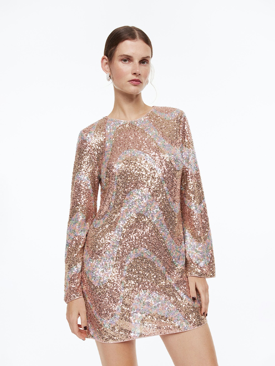 

H&M Pink Embellished Bodycon Dress