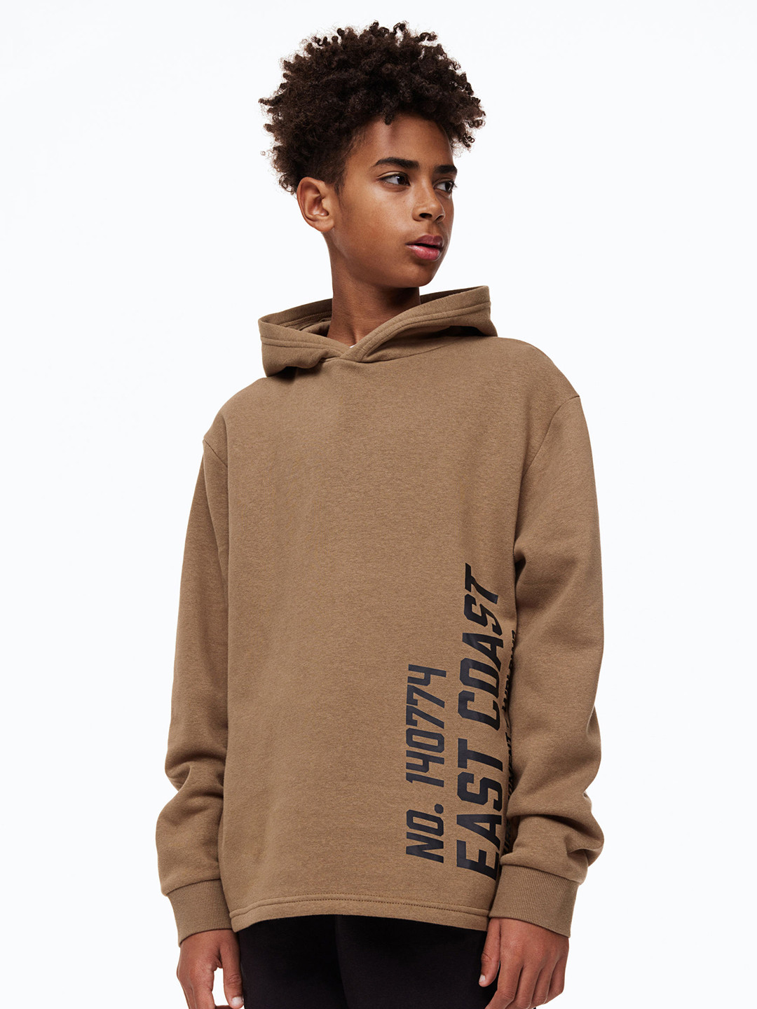 

H&M Boys Beige Printed Hoodie