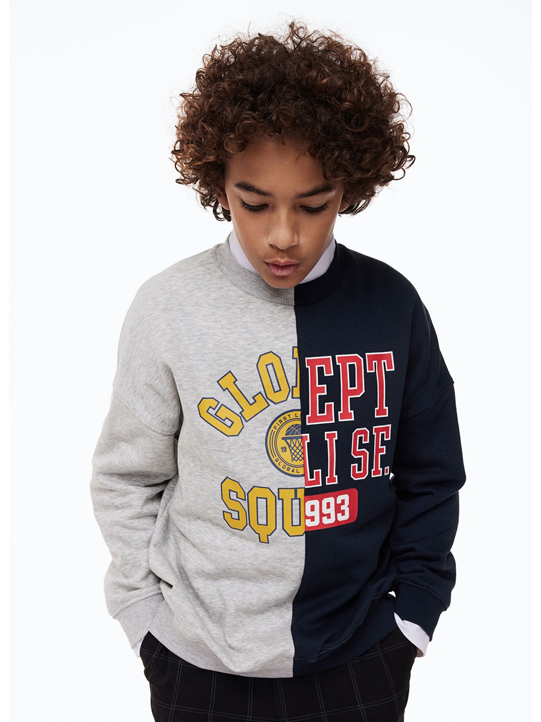 

H&M Boys Blue & Grey Sweatshirt