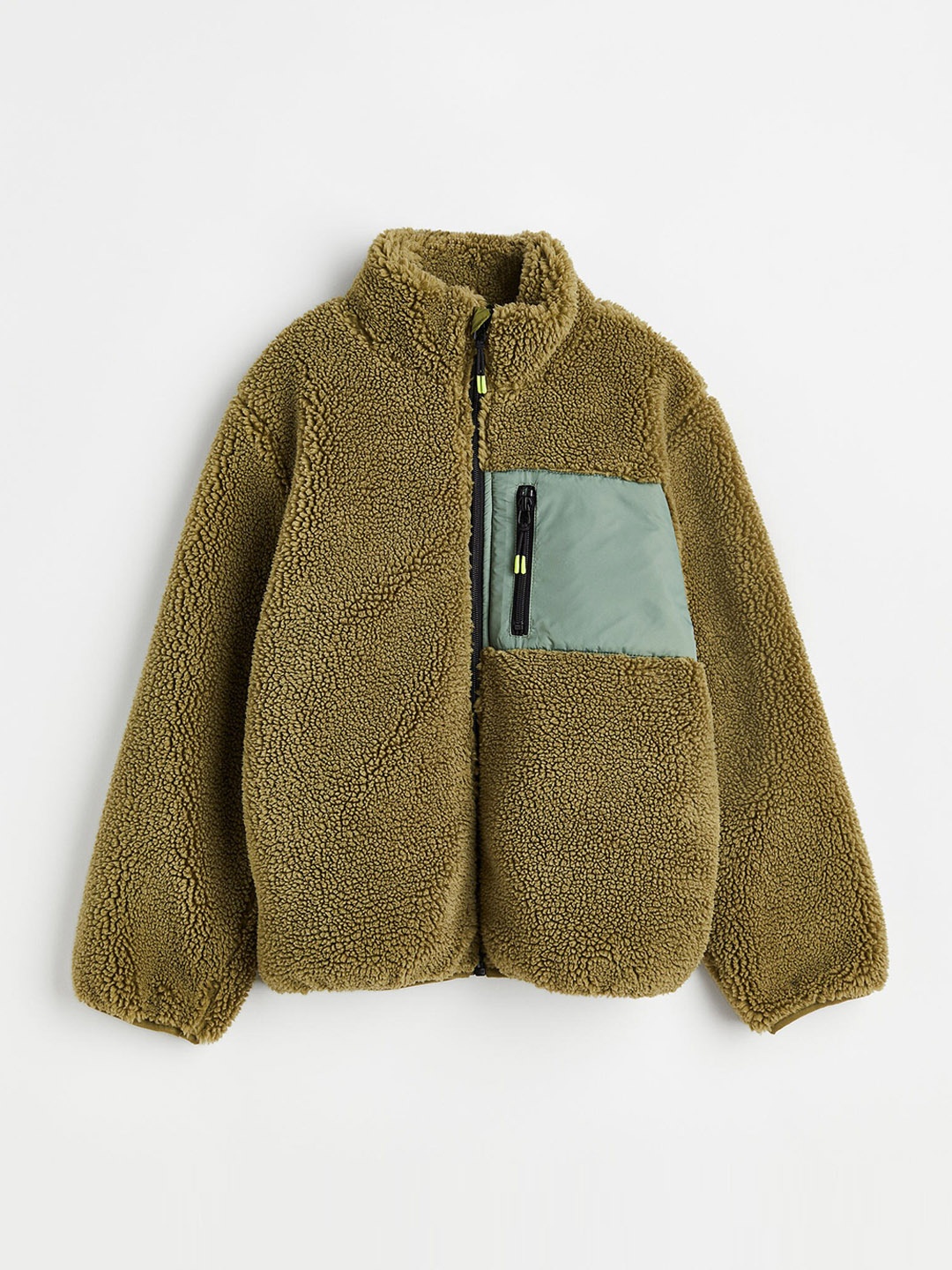 

H&M Boys Green Teddy Jacket