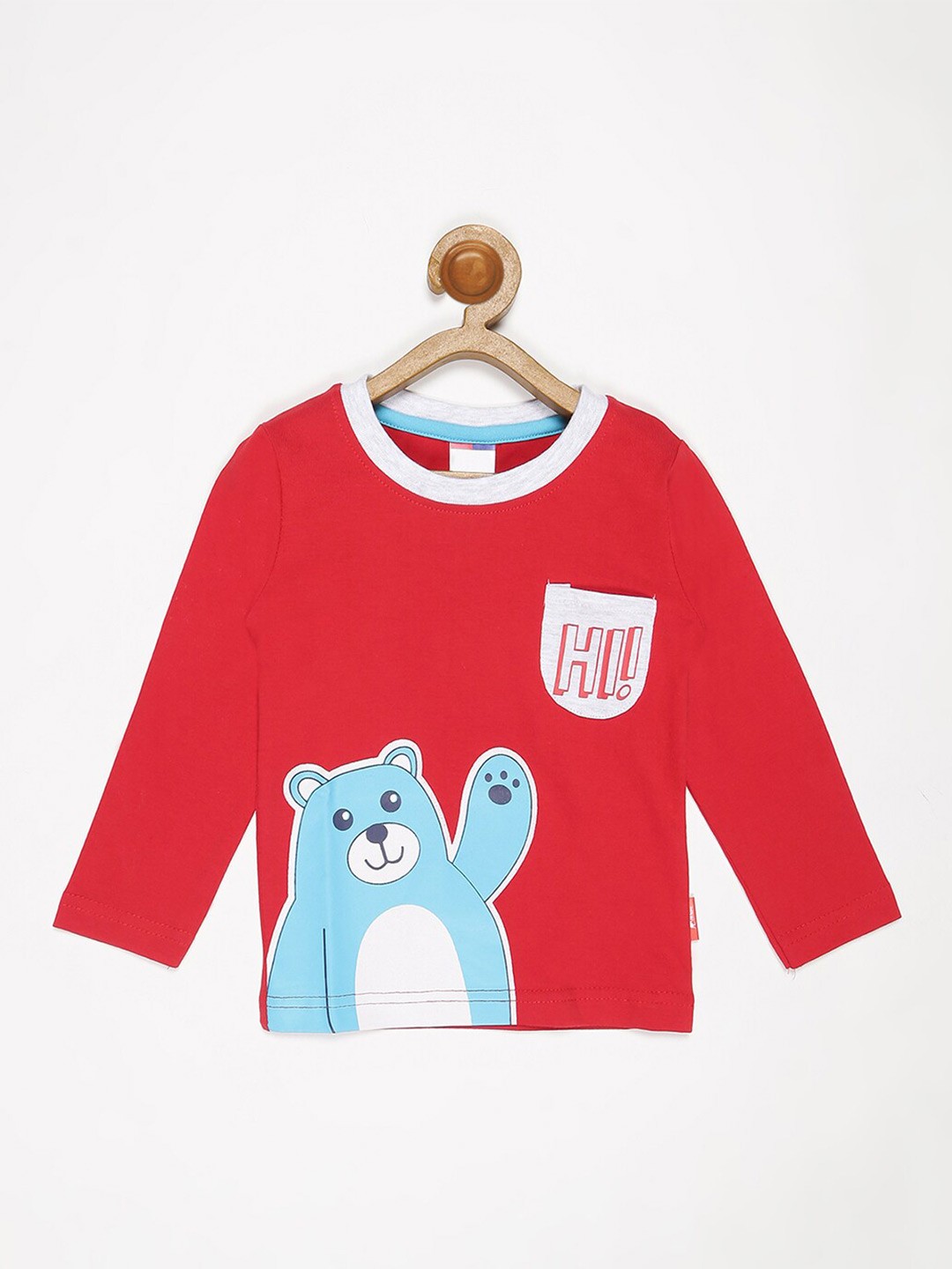 

V2 Value & Variety Boys Red Graphic Printed Cotton Sweatshirt