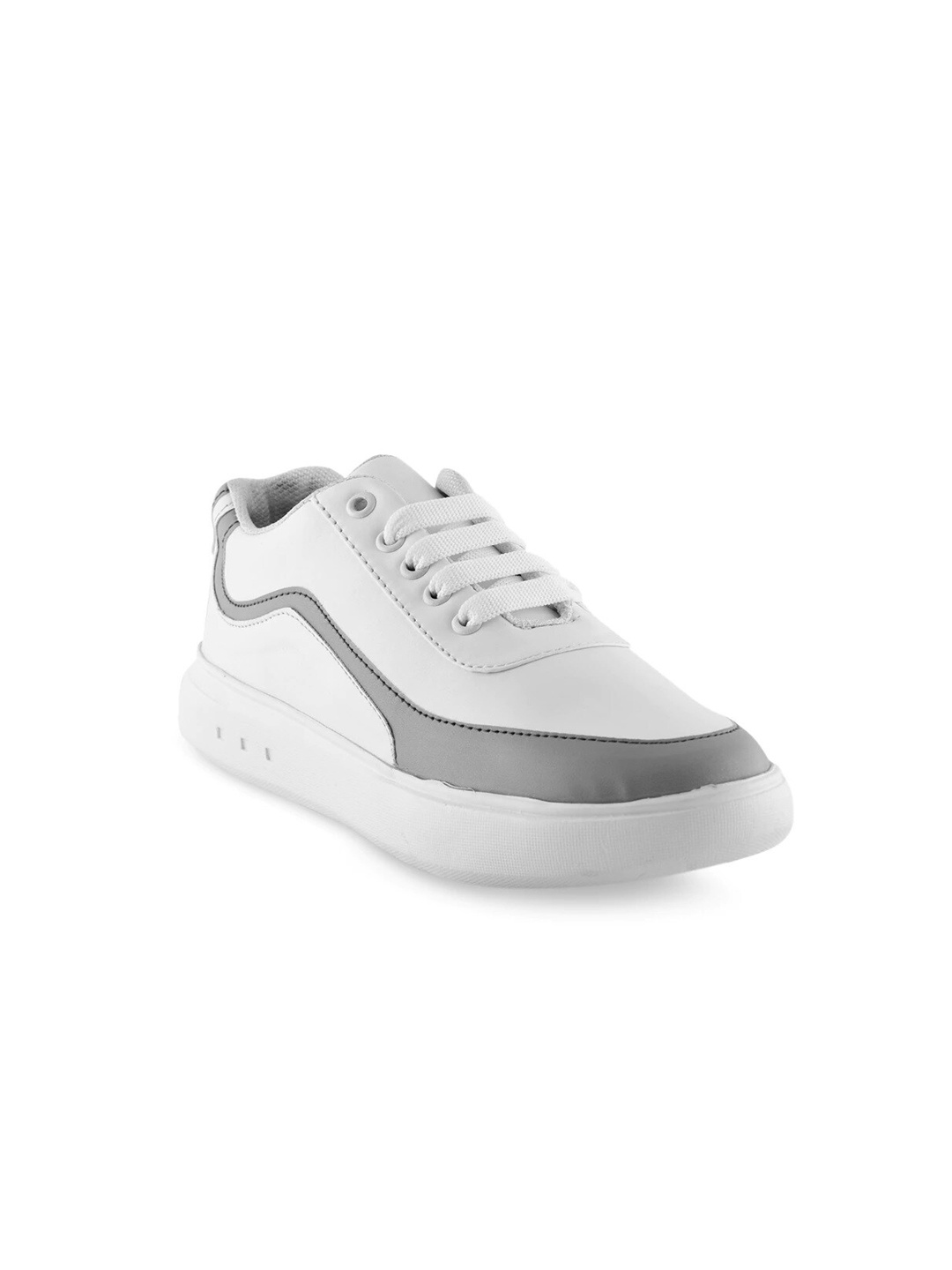 

ZAPATOZ Girls Grey Colourblocked Sneakers