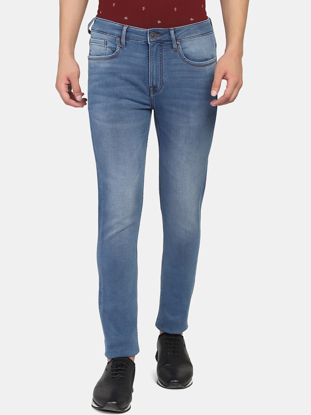 

Blackberrys Men Blue Skinny Fit Low-Rise Light Fade Jeans