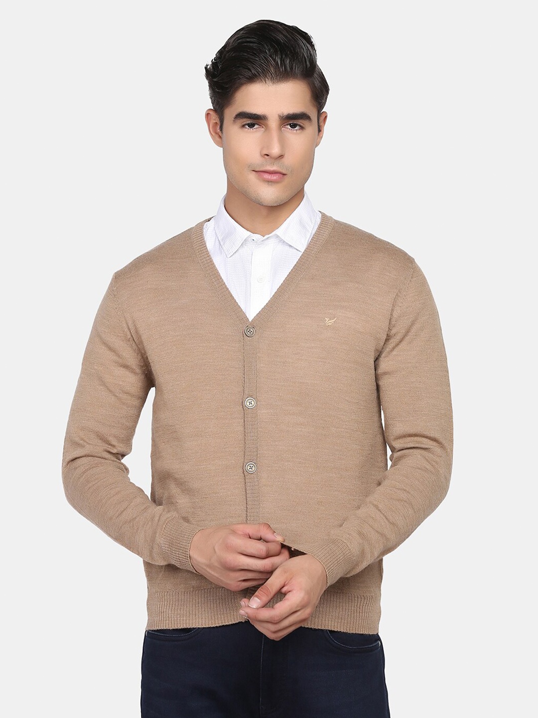 

Blackberrys Men Beige Cardigan