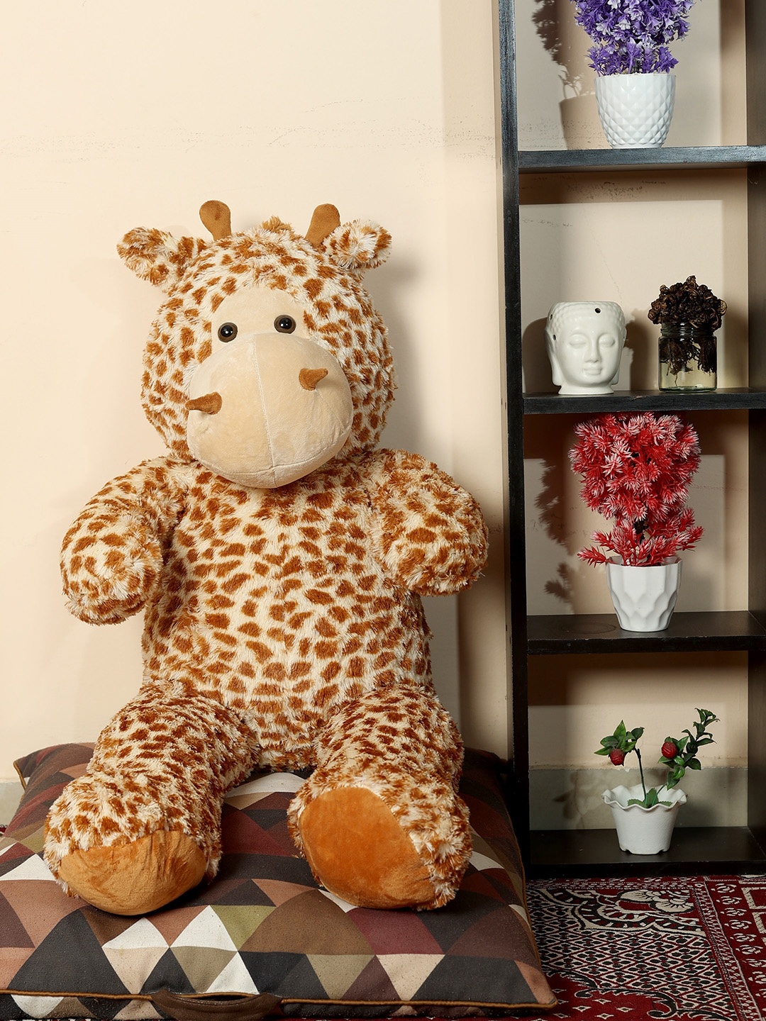 

SKYLOFTS Kids Cream & Brown Stuffed Giraffe Teddy Bear Soft Toy