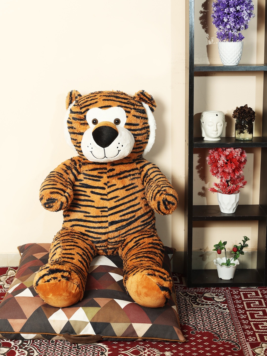 

SKYLOFTS Kids Brown & Black Tiger Teddy Bear Soft Toy