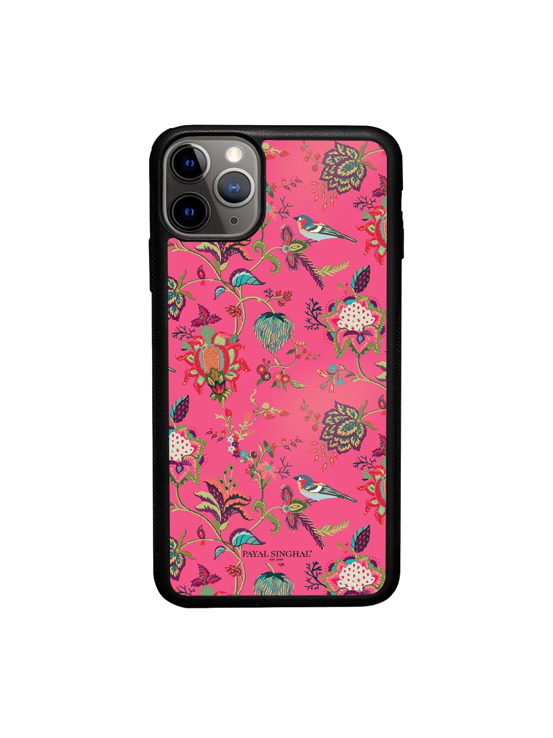 

macmerise Pink & Green Printed Payal Singhal Chidiya iPhone 11 Pro Bumper Case