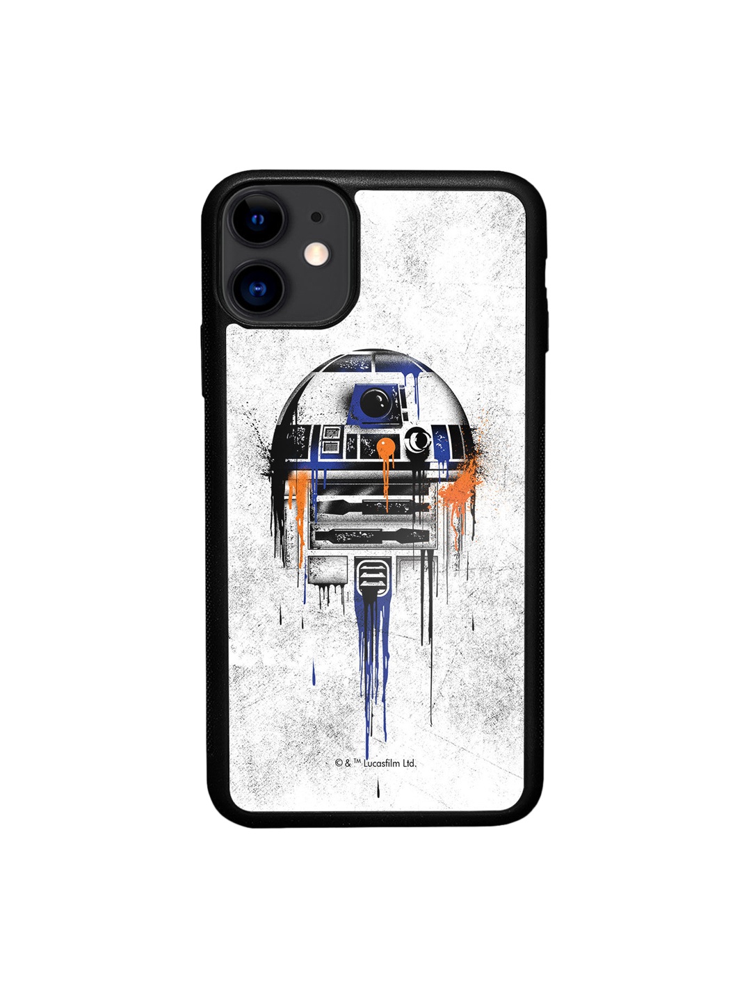 

macmerise White Astro Droid Design iPhone 11 Bumper Phone Back Case