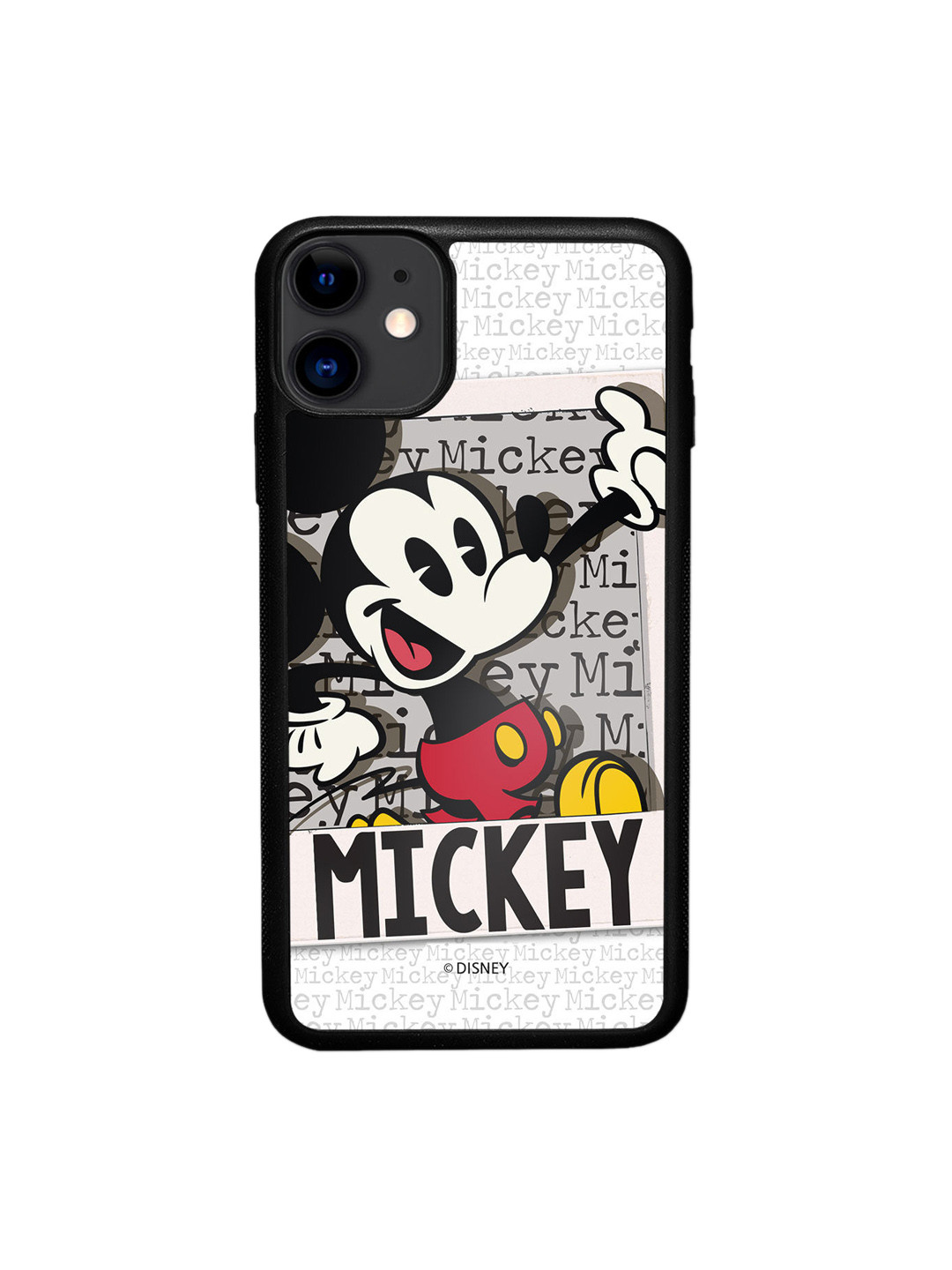 

macmerise White & Grey Hello Mr Mickey Design iPhone 11 Bumper Back Case