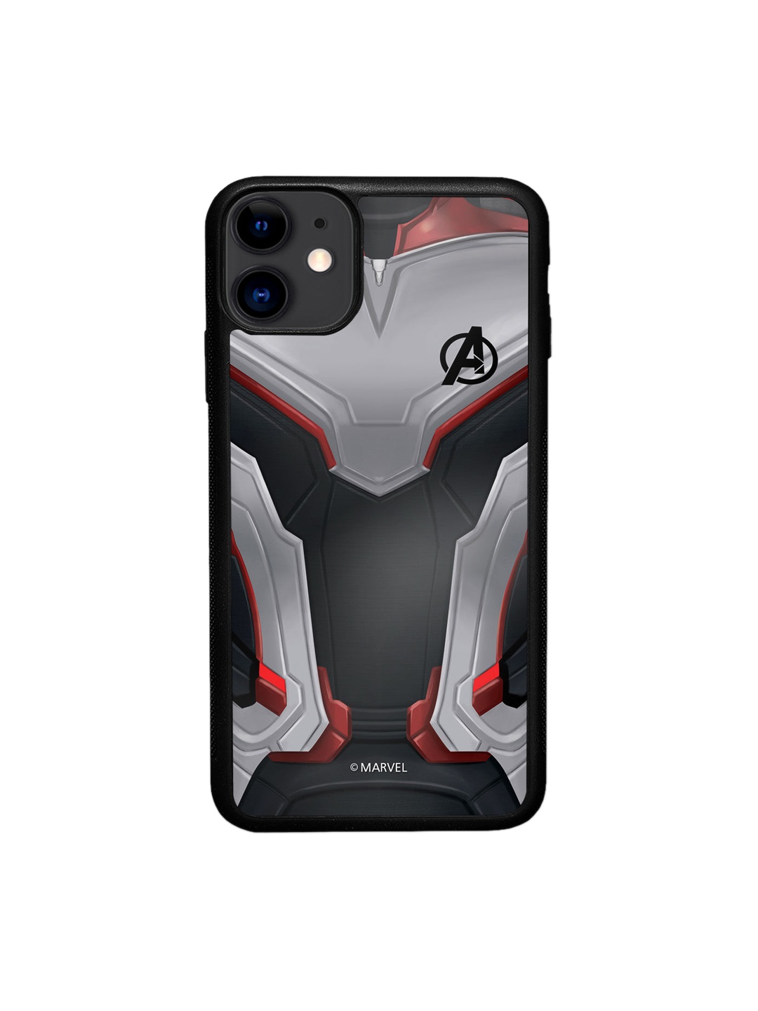 

macmerise Black & Grey Printed Avengers Endgame Suit iPhone 11 Bumper Phone Back Case