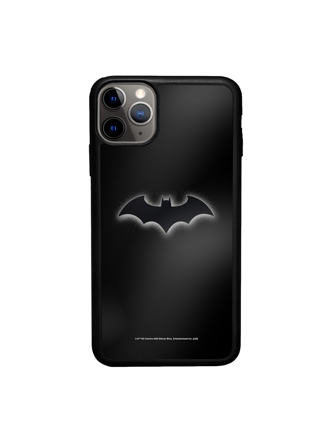 

macmerise Grey & Black Printed Logo Batman Design iPhone 11 Pro Bumper Phone Back Case