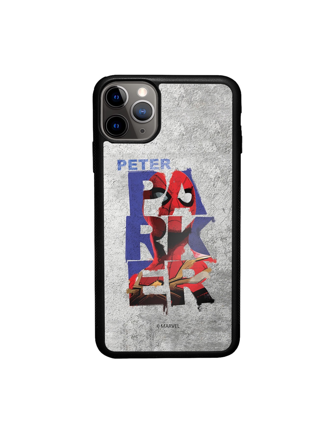 

macmerise Grey Peter Parker Grunge Design iPhone 11 Pro Bumper Phone Back Case