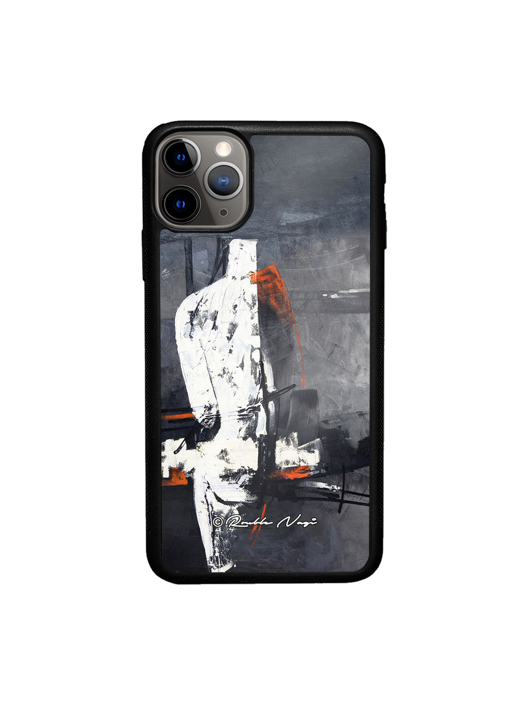 

macmerise Grey & Black Printed New Open World Design iPhone 11 Pro Bumper Phone Back Case