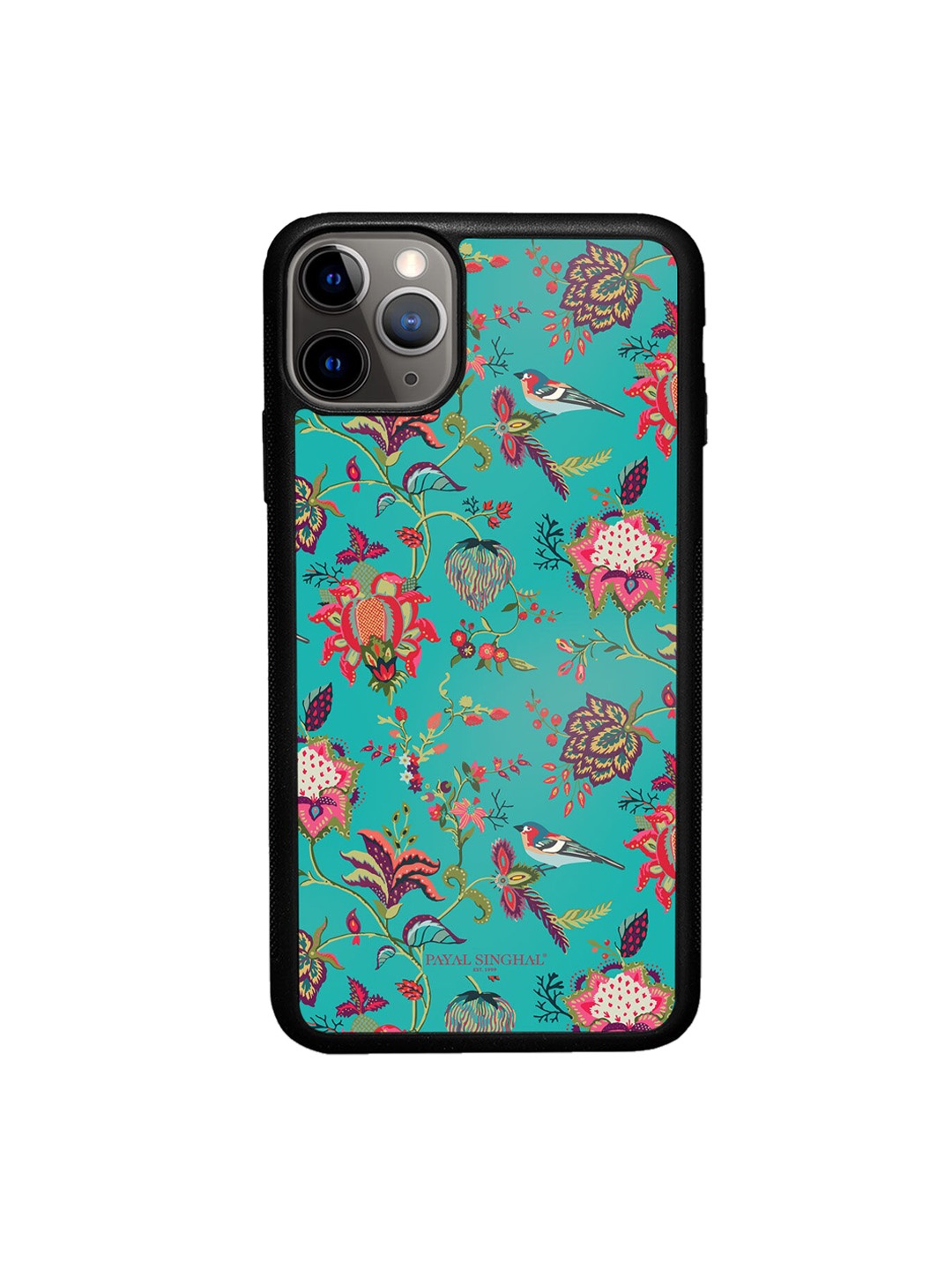 

macmerise Teal Blue Payal Singhal Chidiya Design iPhone 11 Pro Bumper Phone Back Case