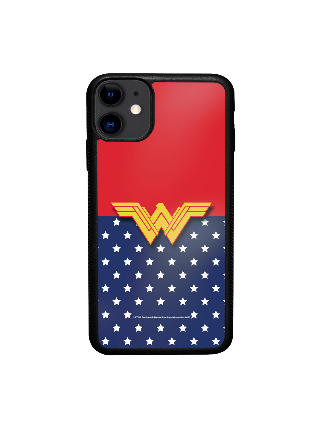 

macmerise Blue Printed Classic Wonder Woman Logo Design iPhone 11 Bumper Phone Back Case