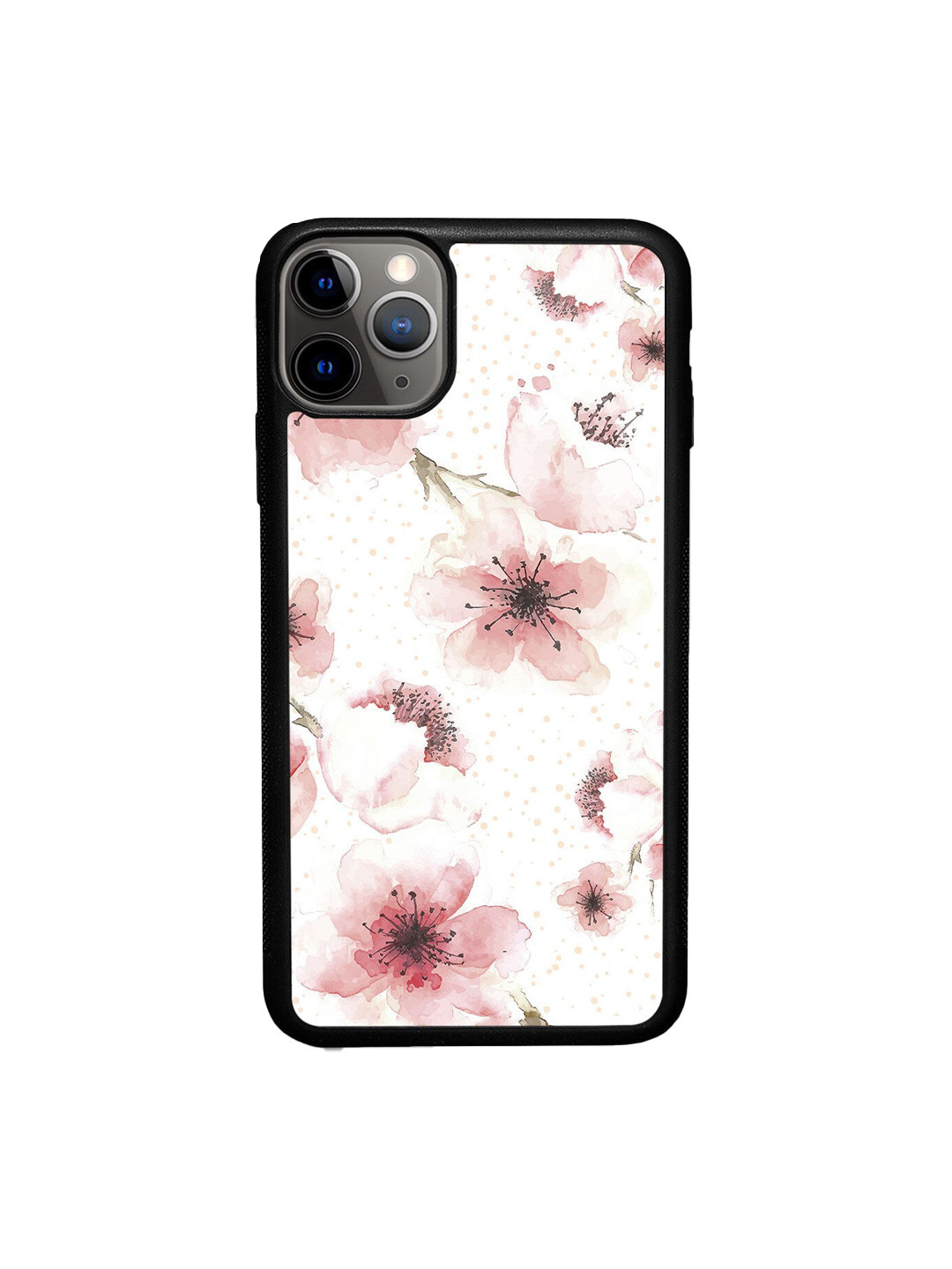 

macmerise White & Peach Printed iPhone 11 Pro Bumper Phone Back Case
