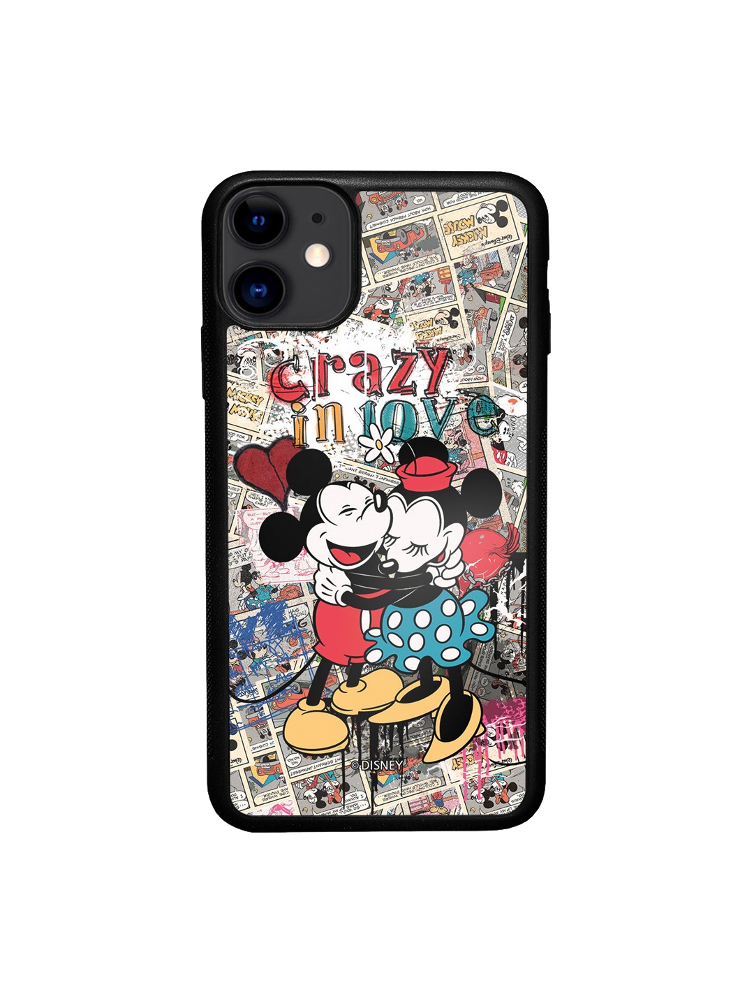 

macmerise Grey Crazy in love Design iPhone 11 Bumper Phone Back Case