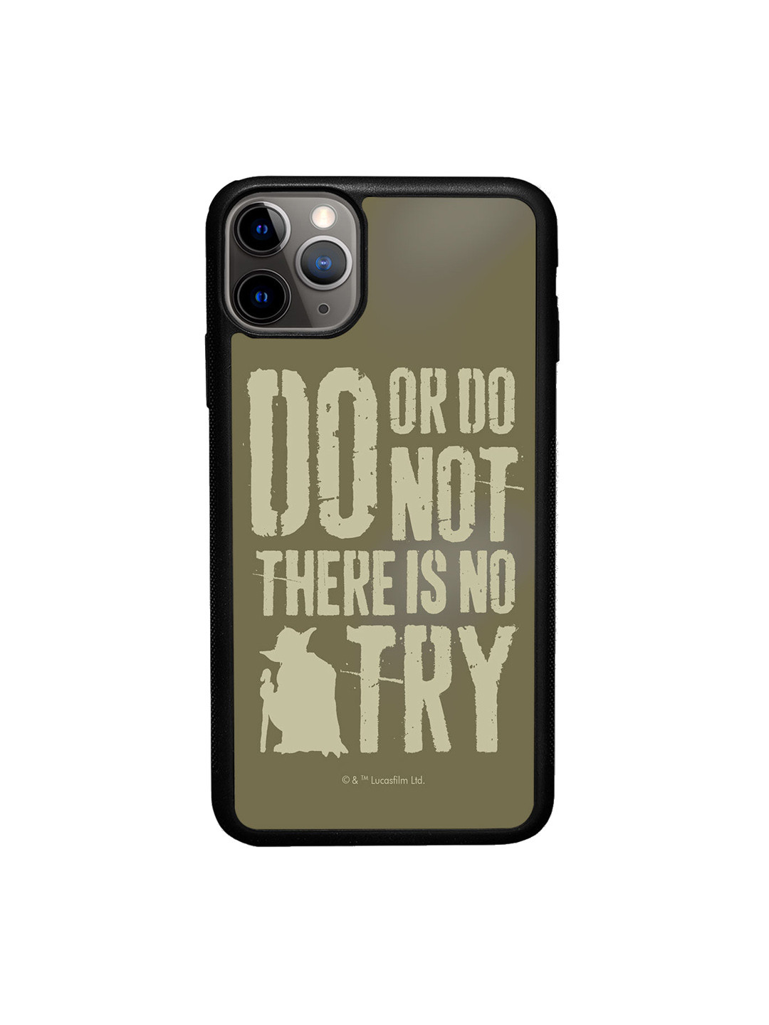 

macmerise Olive Green Yoda Theory Design iPhone 11 Pro Bumper Phone Back Case