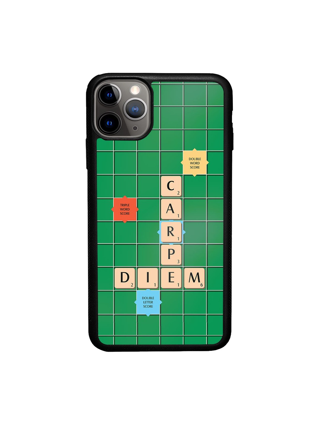 

Macmerise Green & Beige Printed Scrabble Game Design iPhone 11 Pro Back Case