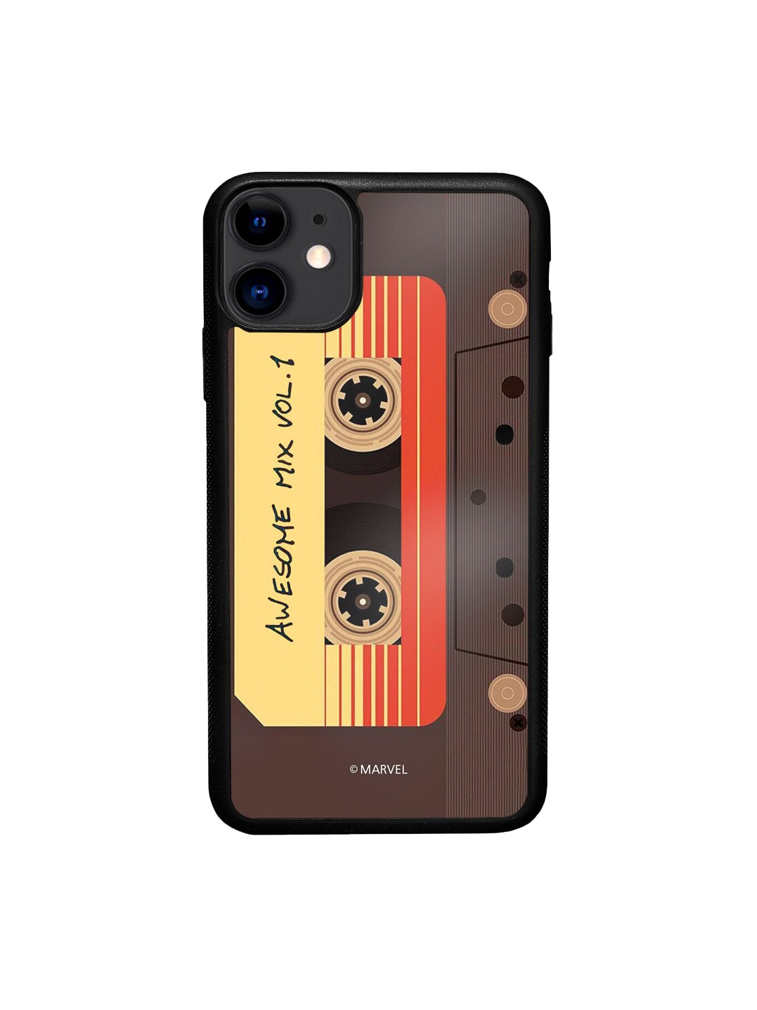 

macmerise Beige Printed Awesome Mix Tape iPhone 11 Bumper Case
