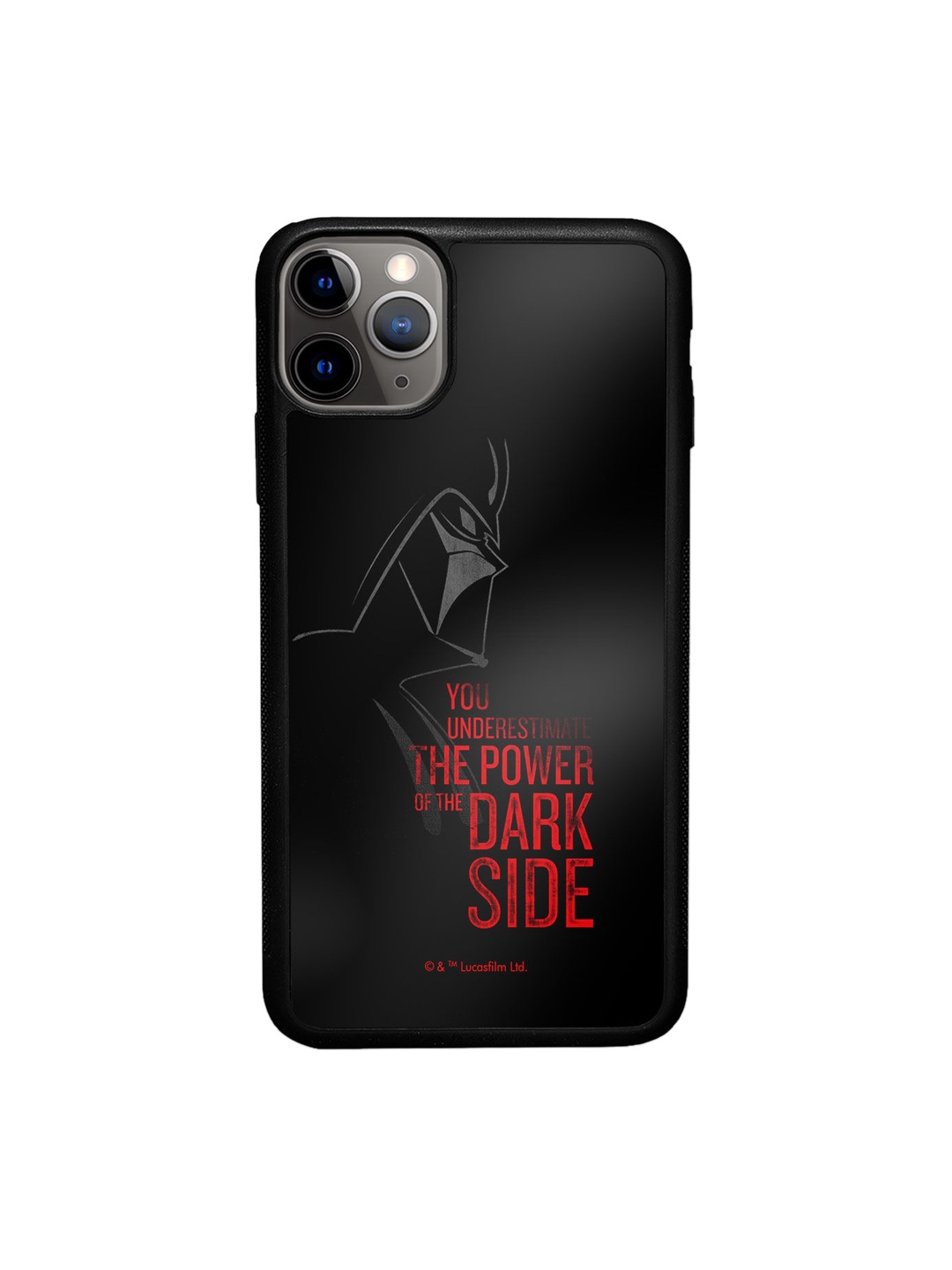 

macmerise Black The Dark Side Design iPhone 11 Pro Bumper Phone Back Case
