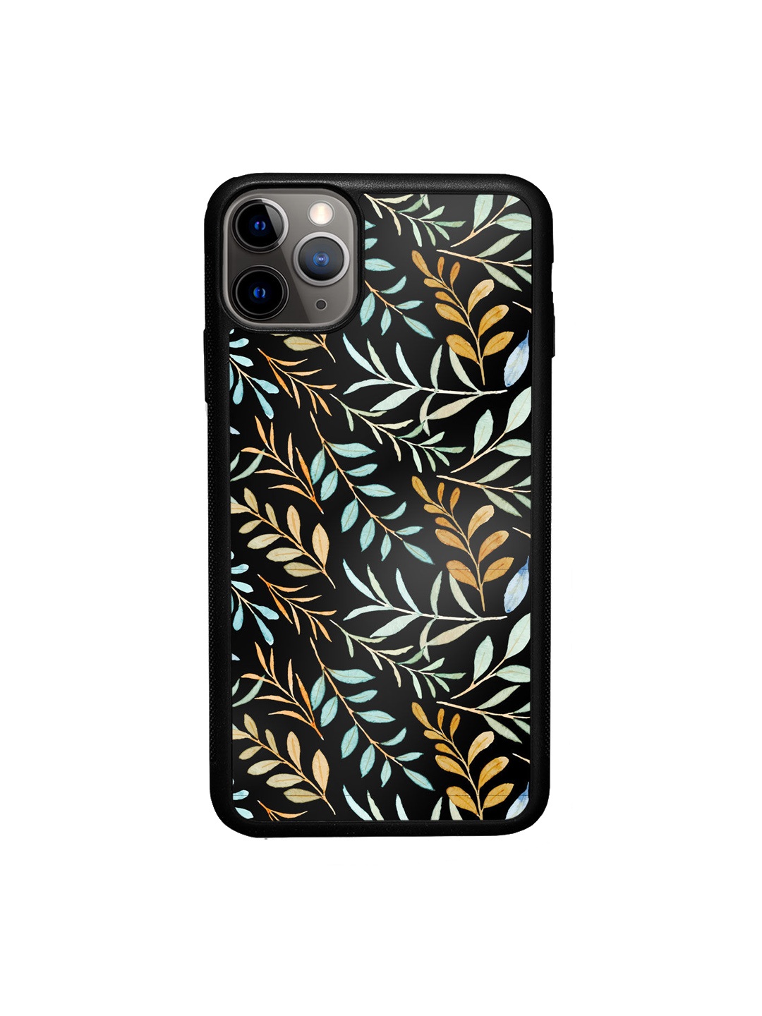 

macmerise SK Aquatic Black & Blue Tropical Printed iPhone 11 Pro Bumper Phone Back Case