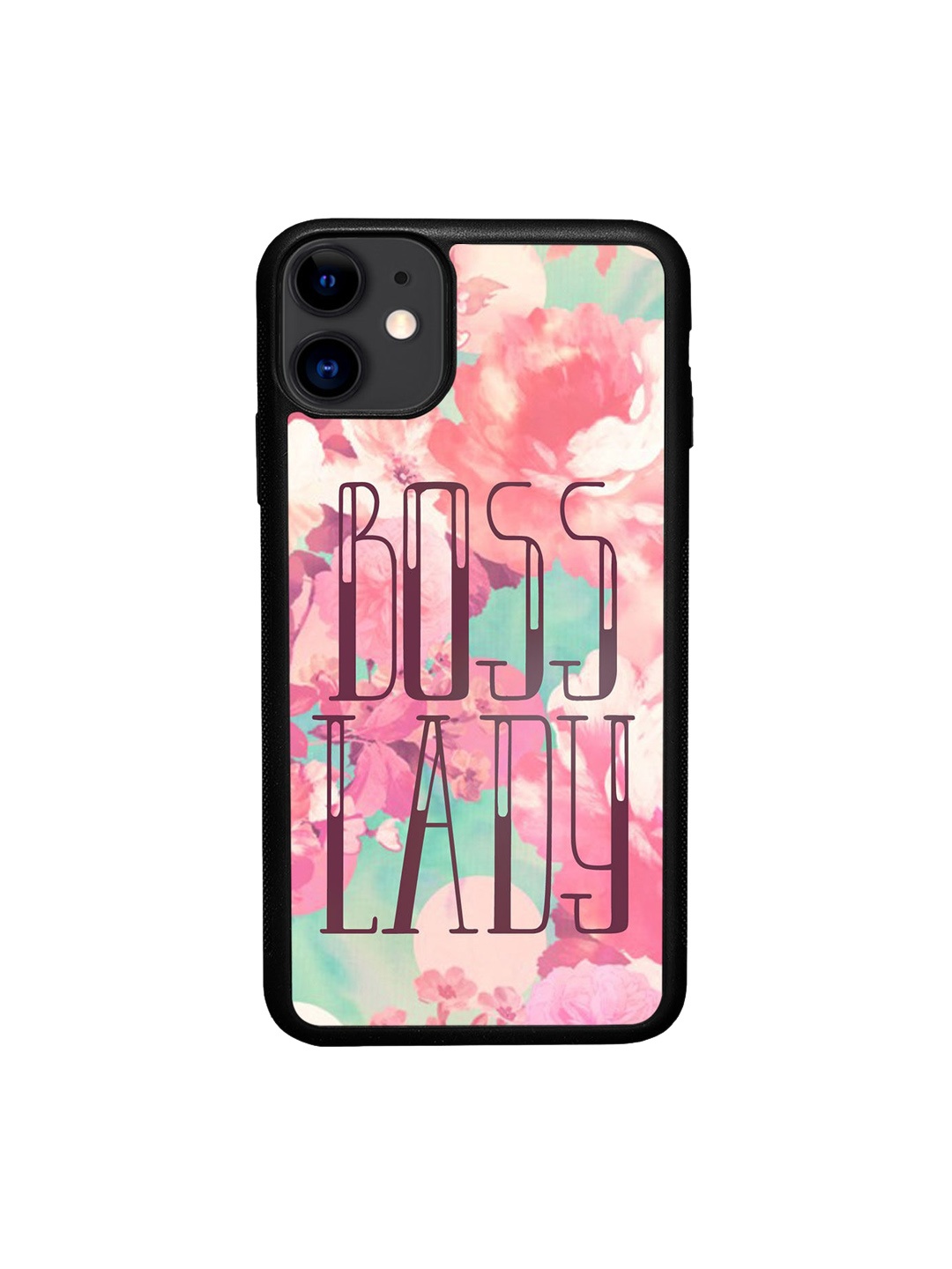 

macmerise Pink & Green Boss Lady Design iPhone 11 Bumper Phone Back Case