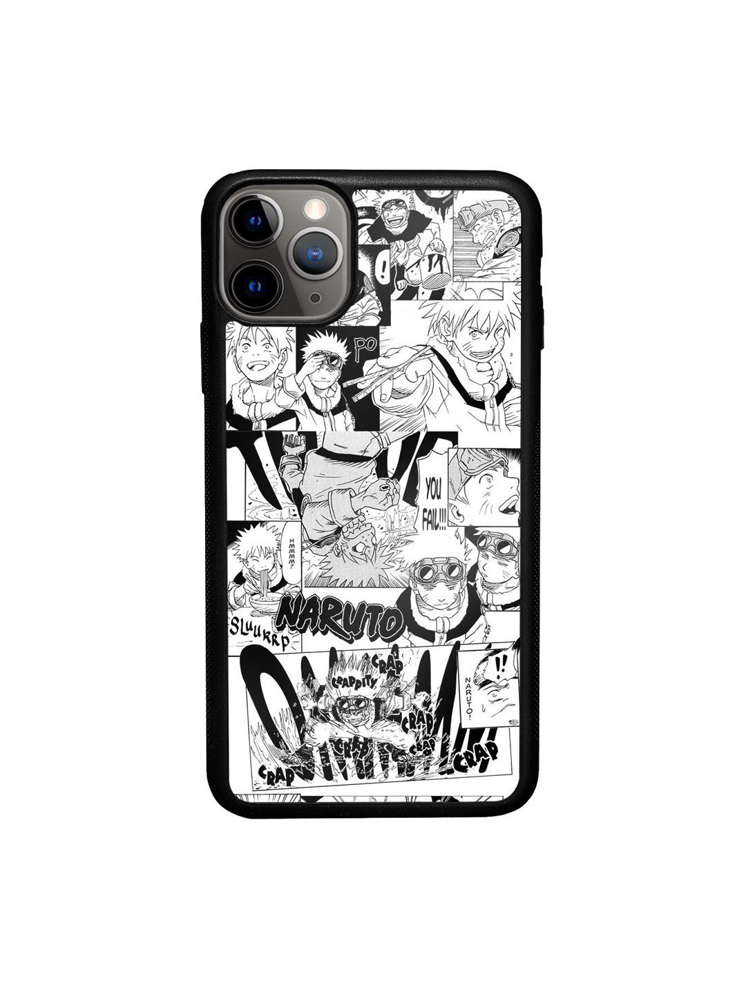 

macmerise Black & White Naruto Collage Printed iPhone 11 Pro Bumper Case