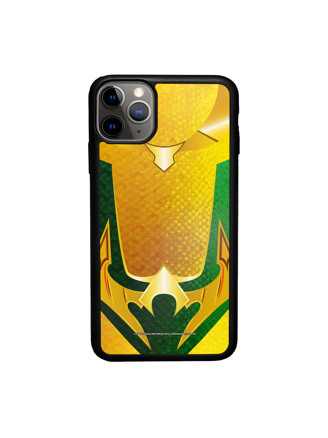 

macmerise Yellow & Green Suit Up Aquaman Design iPhone 11 Pro Bumper Phone Back Case