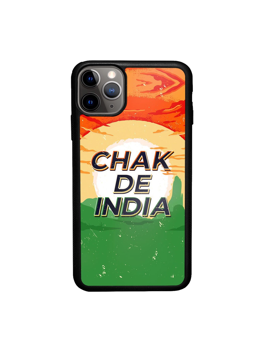 

macmerise Orange & Green Printed iPhone 11 Pro Phone Back Case