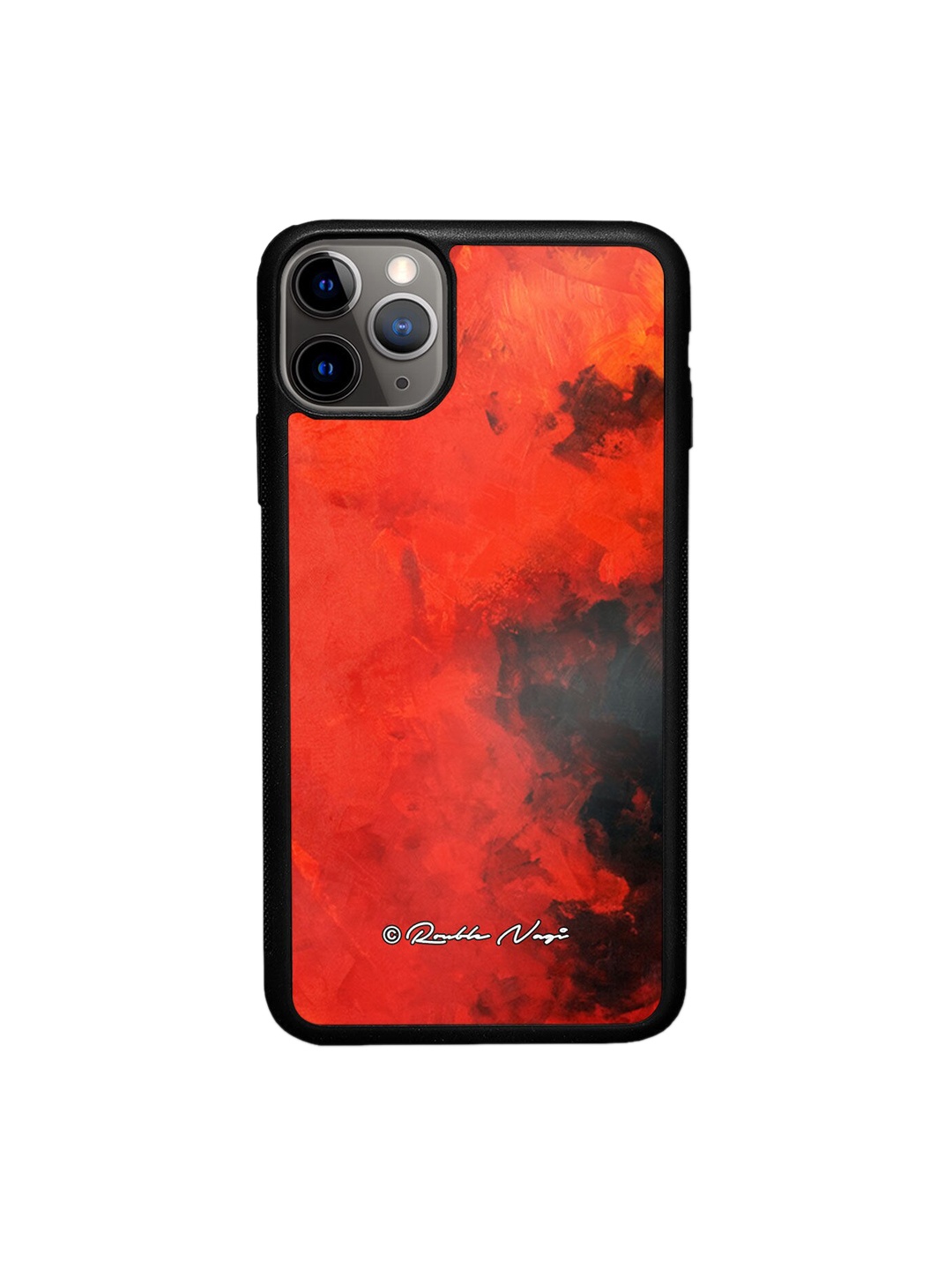 

macmerise Red Printed iPhone 11 Pro Bumper Phone Back Case