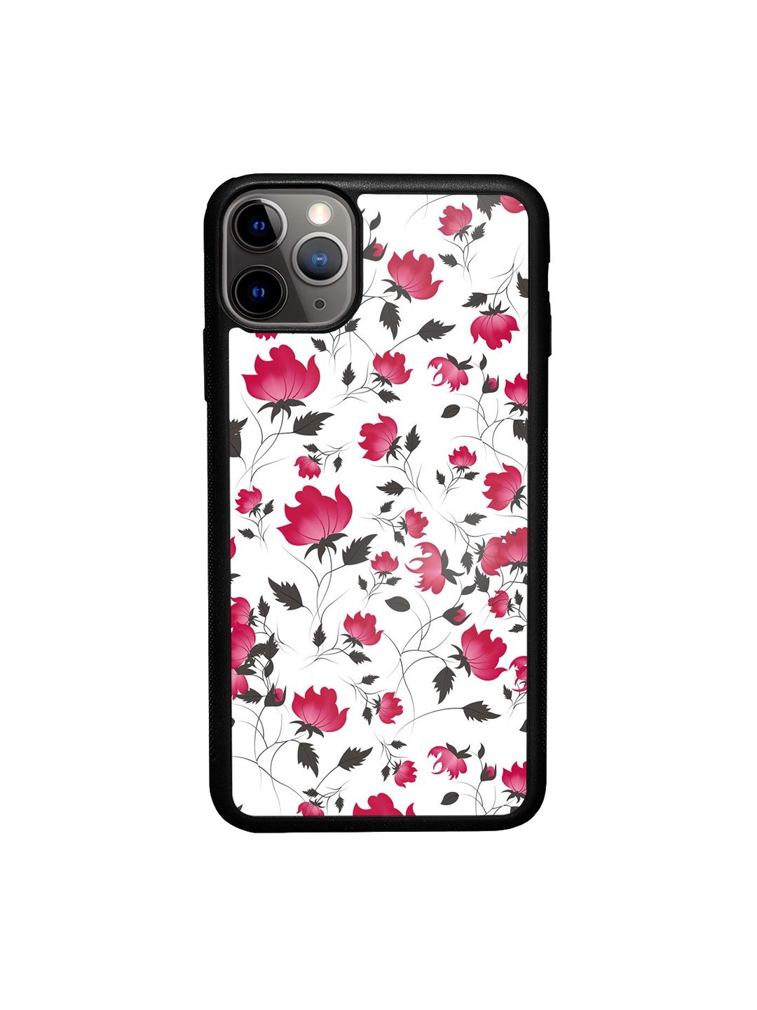 

macmerise Pink SK Calliope Pink Flame Design iPhone 11 Pro Bumper Case, White