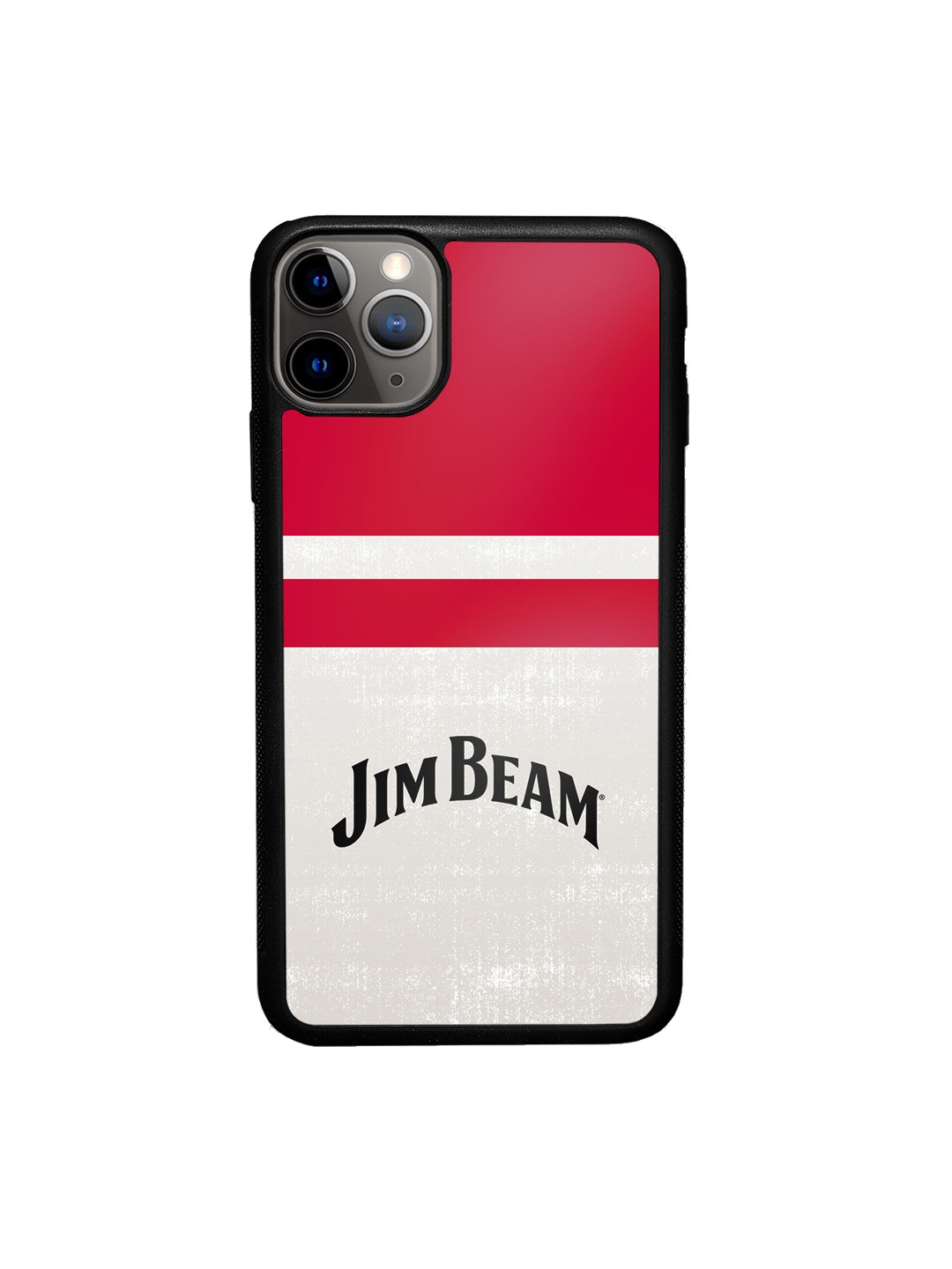 

macmerise White Jim Beam Stripes Design iPhone 11 Pro Bumper Phone Back Case