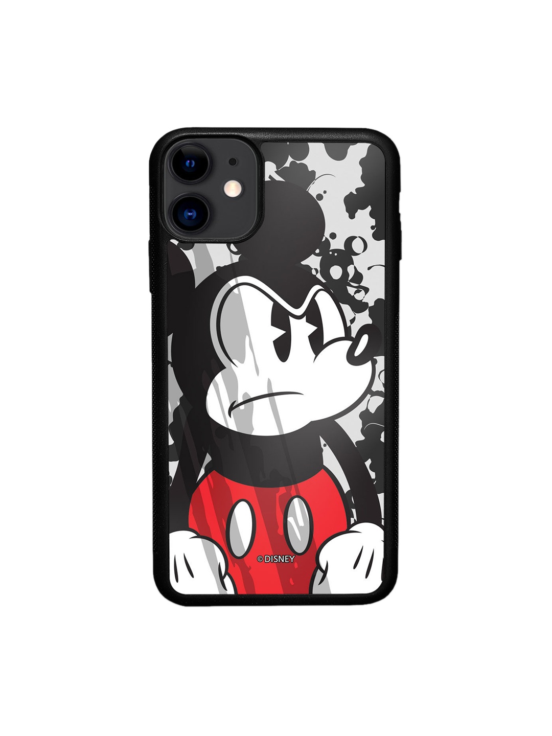 

macmerise Black & Red Mickey Mouse Printed iPhone 11 Bumper Phone Back Case