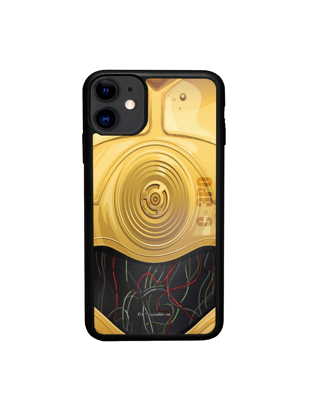 

macmerise Yellow Printed Attire C3PO Design iPhone 11 Bumper Phone Back Case