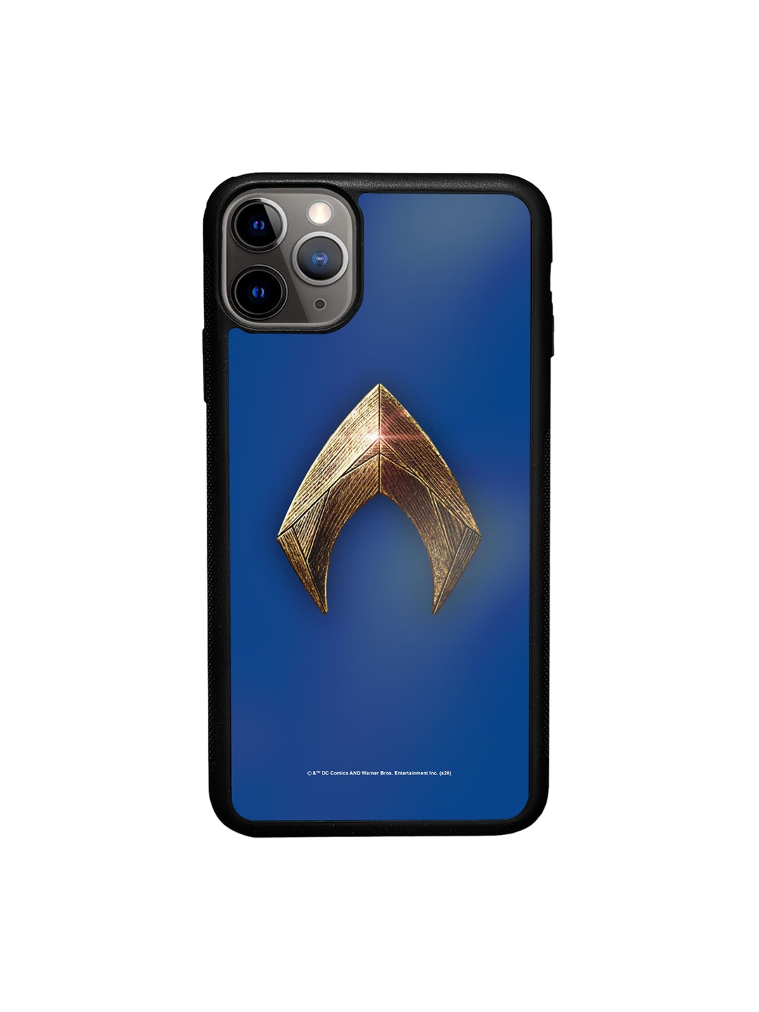 

macmerise Blue Printed Logo Aquaman iPhone 11 Pro Bumper Phone Back Case
