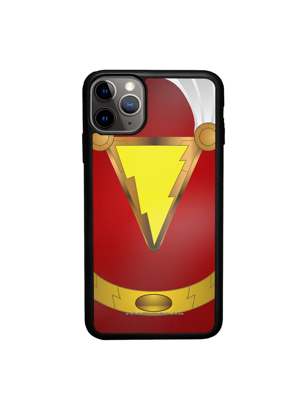 

macmerise Red & Yellow Superhero Printed iPhone 11 Pro Bumper Phone Back Case