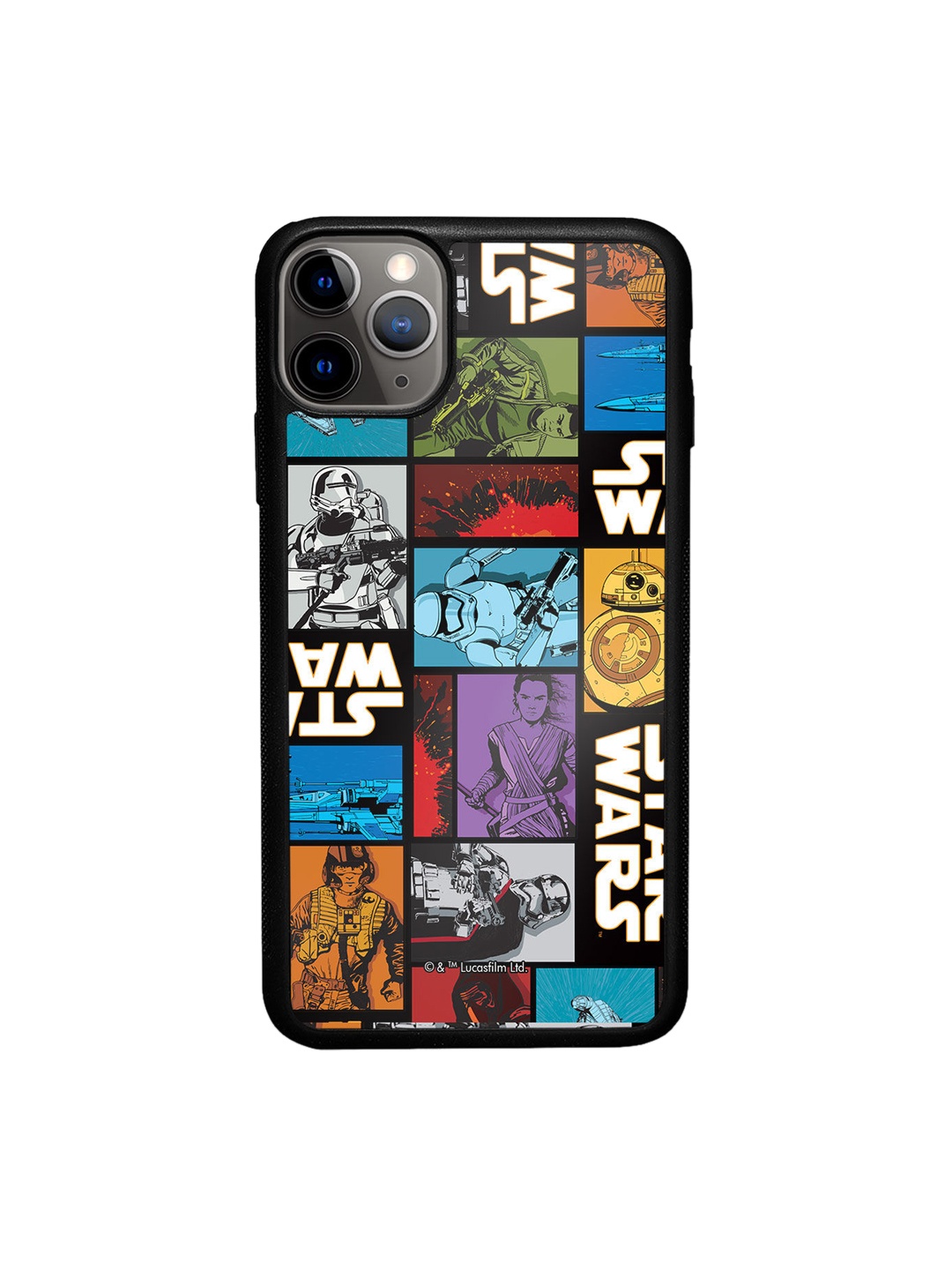 

macmerise Black & Blue The Force Awakens Design iPhone 11 Pro Bumper Phone Back Case