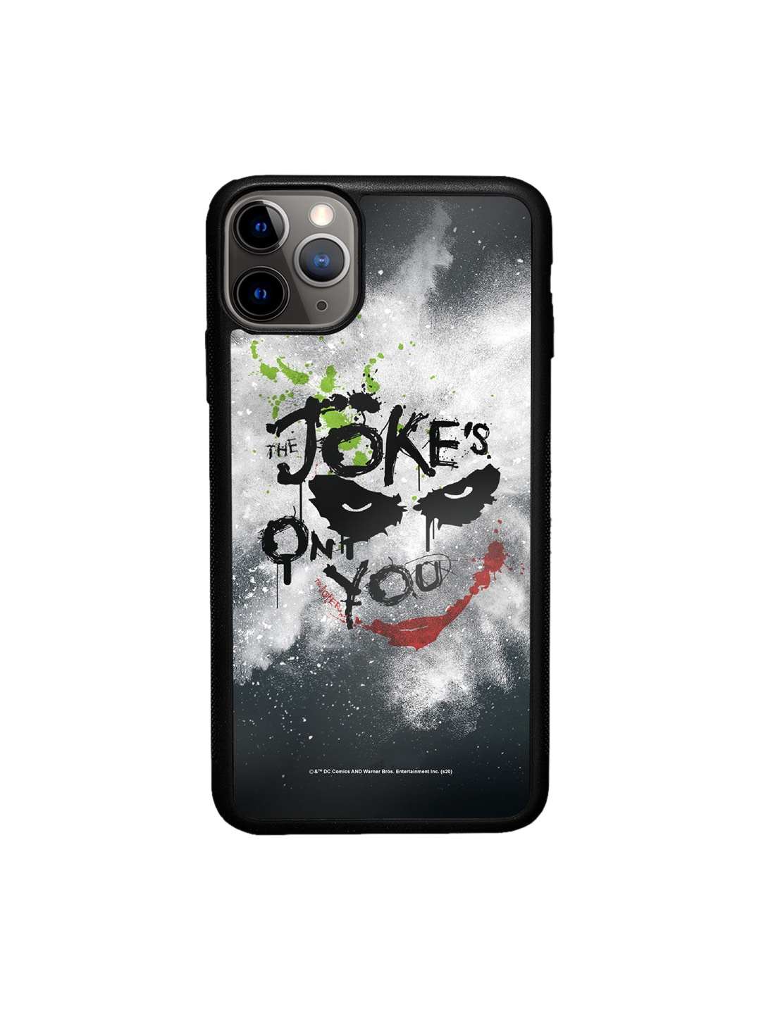 

macmerise Black & White The Jokes on you Design iPhone 11 Pro Bumper Phone Back Case